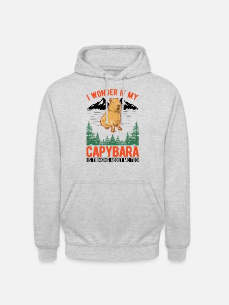 Capybara Wasserschwein Capibara - Unisex Hoodie - light heather grey