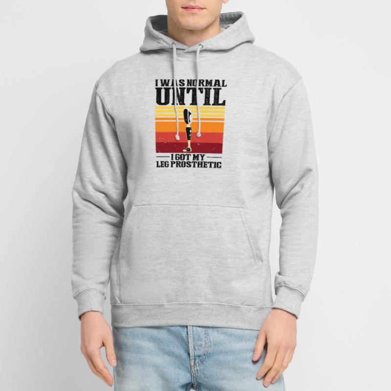 Conception de prothèses de jambe et prothèses de jambe Sweat-shirt à capuche unisexe