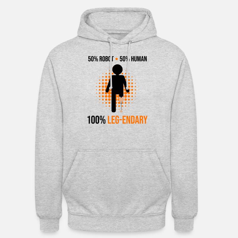 Conception de prothèses de jambe et prothèses de jambe Sweat-shirt à capuche unisexe