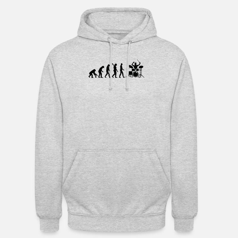 Évolution du batteur Évolution du batteur Évolution du batteur Sweat-shirt à capuche unisexe