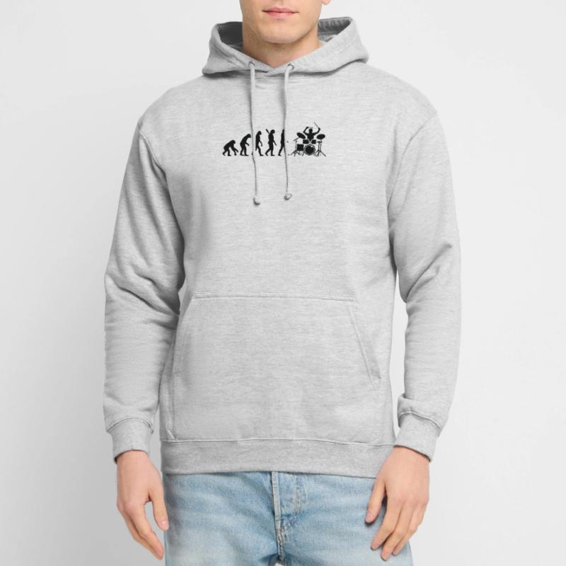 Évolution du batteur Évolution du batteur Évolution du batteur Sweat-shirt à capuche unisexe