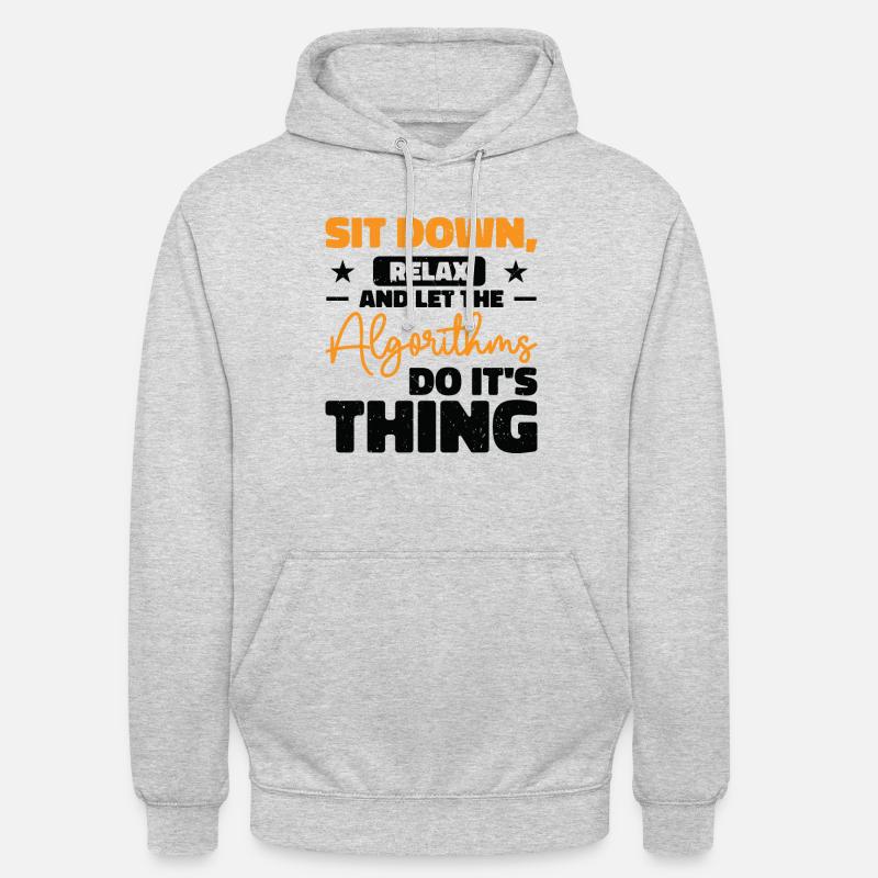 Computer Algorithm Programmer Artificial - Unisex Hoodie - light heather grey