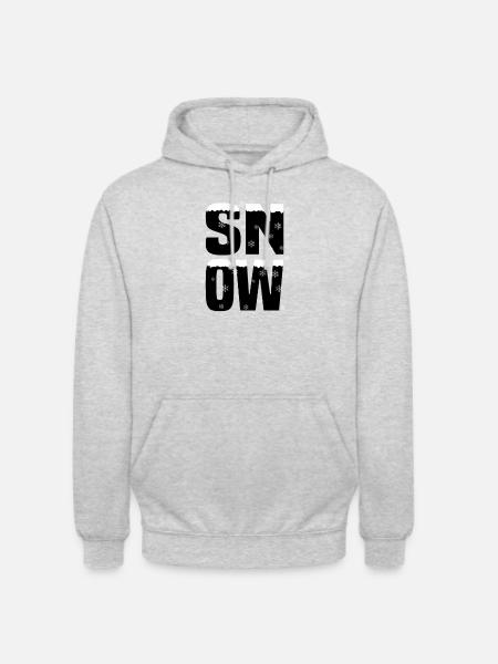 Snow Schnee - Unisex Hoodie - light heather grey