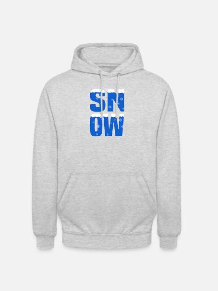 Snow Schnee - Unisex Hoodie - light heather grey