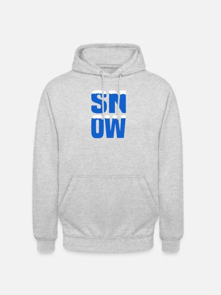 Snow Schnee - Unisex Hoodie - light heather grey