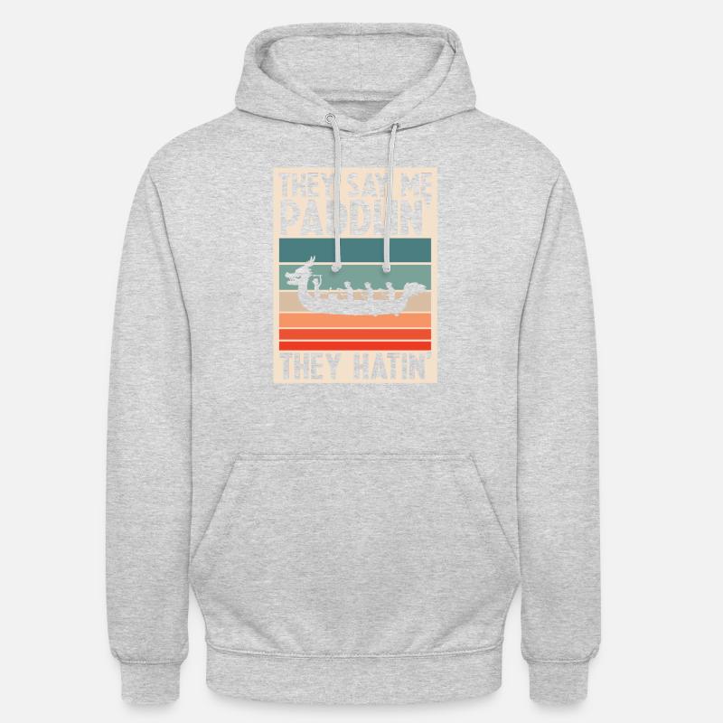Drachenboot Trainer und Drachenboot - Unisex Hoodie - Hellgrau meliert