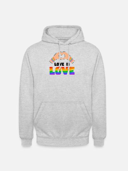 Proud LGBTQ. Opinion - Unisex Hoodie - light heather grey