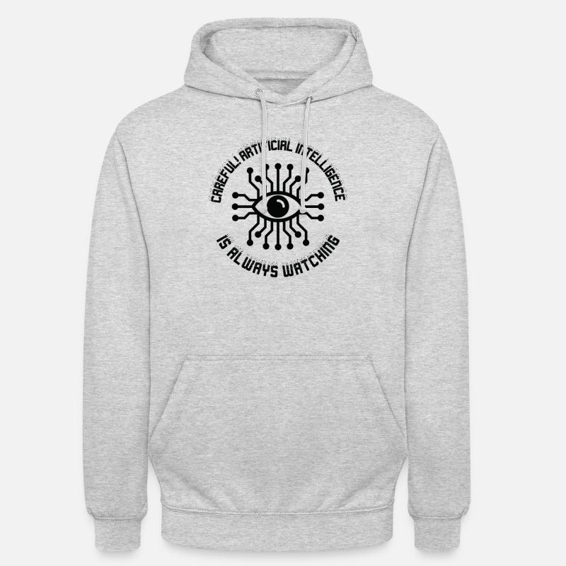 Programmation d’intelligence artificielle - Sweat-shirt à capuche unisexe - gris clair chiné