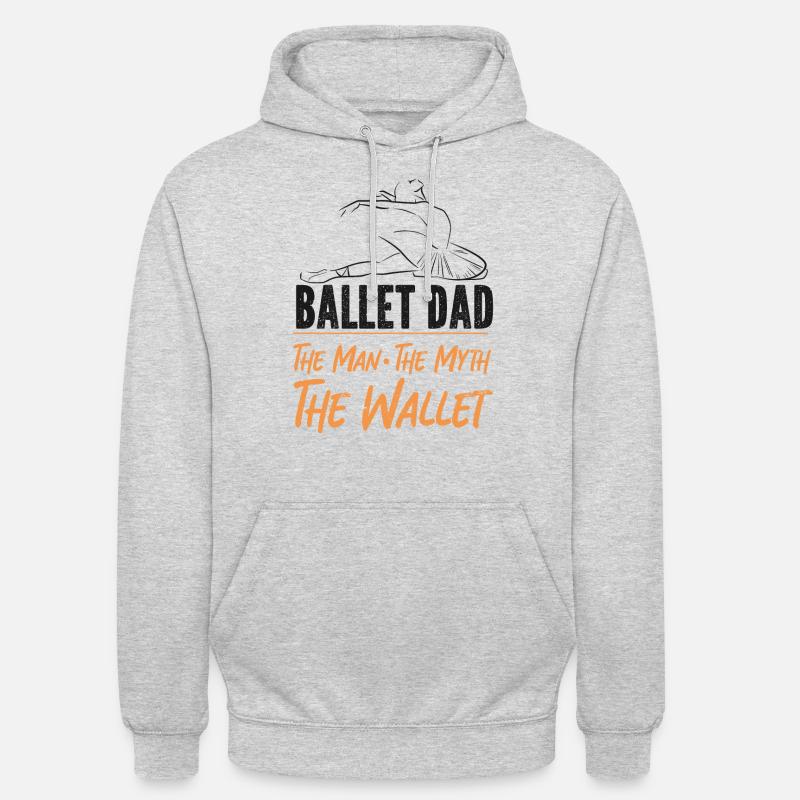 Ballet Danseuse Danse Ballerine - Sweat-shirt à capuche unisexe - gris clair chiné