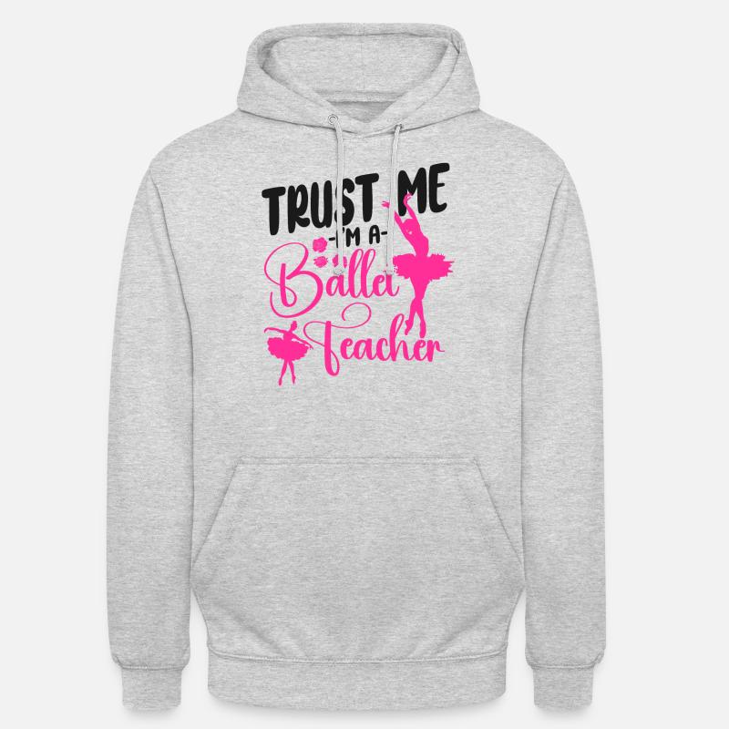 Ballet Danseuse Danse Ballerine - Sweat-shirt à capuche unisexe - gris clair chiné