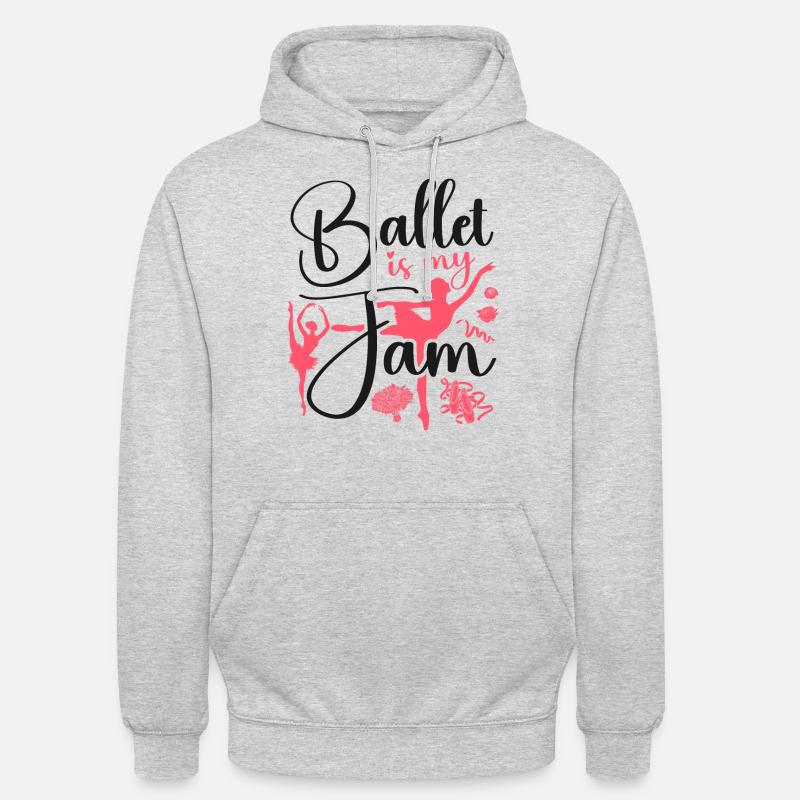 Ballet Danseuse Danse Ballerine - Sweat-shirt à capuche unisexe - gris clair chiné