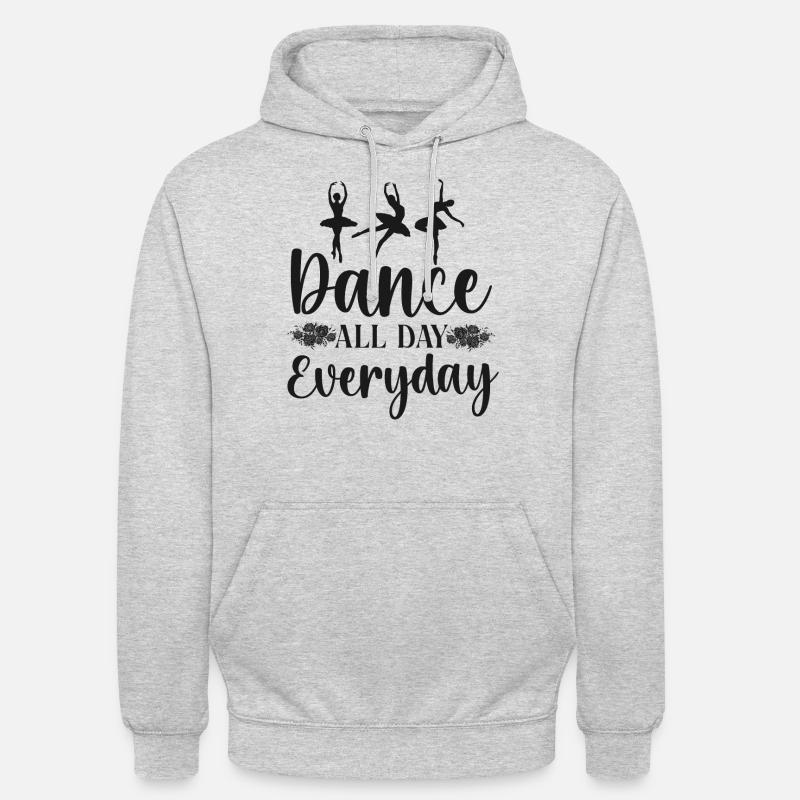 Ballet Danseuse Danse Ballerine - Sweat-shirt à capuche unisexe - gris clair chiné