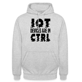 Internet Of Things IOT Programmierer Admin IT - Unisex Hoodie - Hellgrau meliert - Vorne - Alina (178cm) & Michal (187cm)