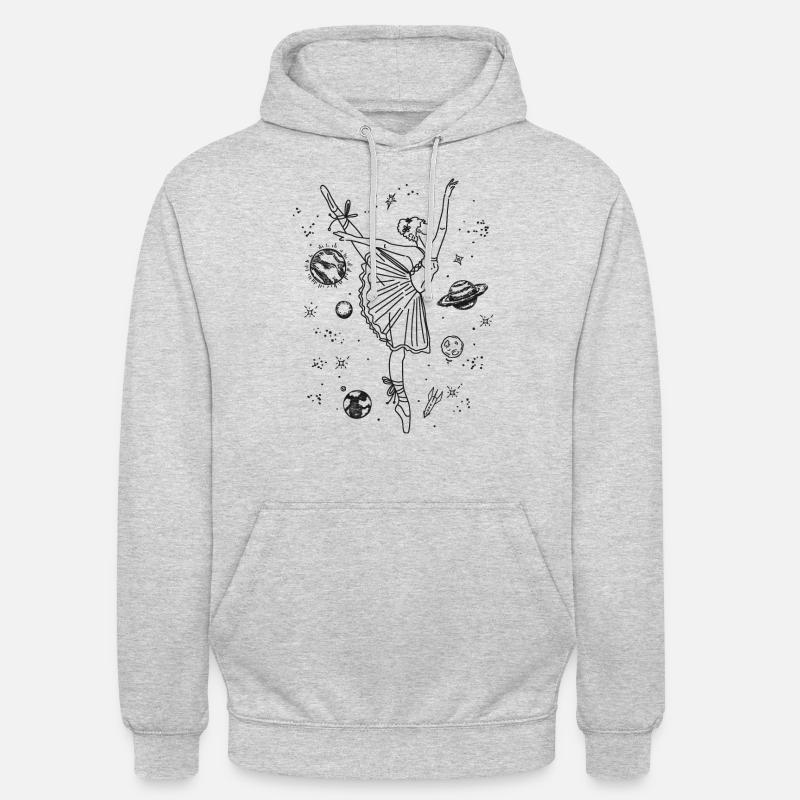 Ballet Danseuse Danse Ballerine - Sweat-shirt à capuche unisexe - gris clair chiné