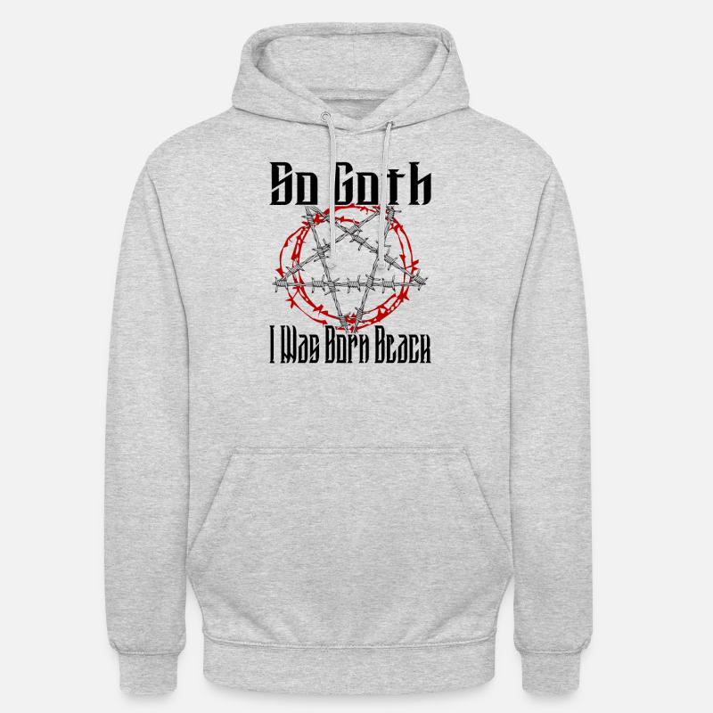 Satan Beelzebub Devil Gothic Pentagram Mystical - Unisex Hoodie - light heather grey