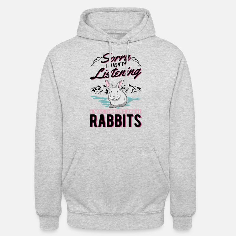 Rabbit Bunny Rabbit Rabbit Rabbit - Unisex Hoodie - light heather grey