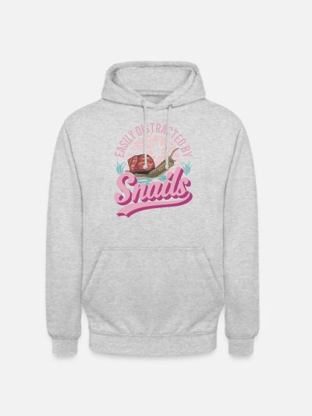 Snail Gift Vineyard Snail - Unisex Hoodie - light heather grey
