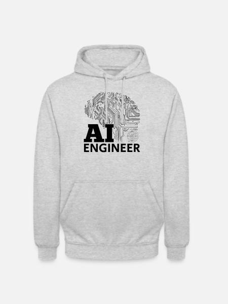 AI Engineer - Artificial Intelligence Engineer - Unisex Hoodie - Hellgrau meliert