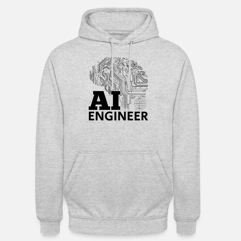 AI Engineer - Artificial Intelligence Engineer - Unisex Hoodie - Hellgrau meliert