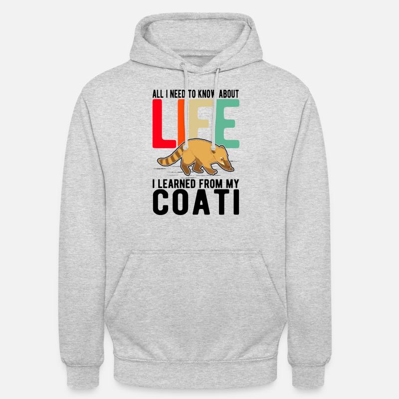 Coati Gift Proboscis Bear Coati - Unisex Hoodie - light heather grey
