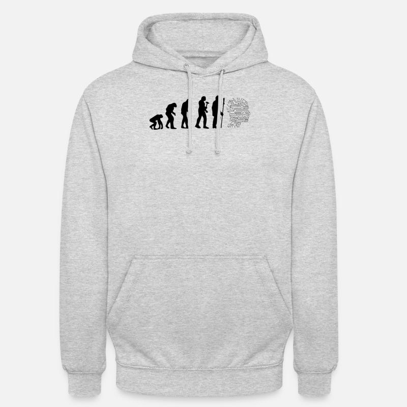 Intelligence artificielle Evolution Intel artificiel - Sweat-shirt à capuche unisexe - gris clair chiné