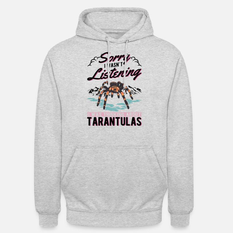 Tarentule Cadeau Araignée Tarentule - Sweat-shirt à capuche unisexe - gris clair chiné