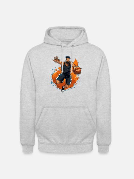 BASKETBALL forever! - Unisex Hoodie - light heather grey