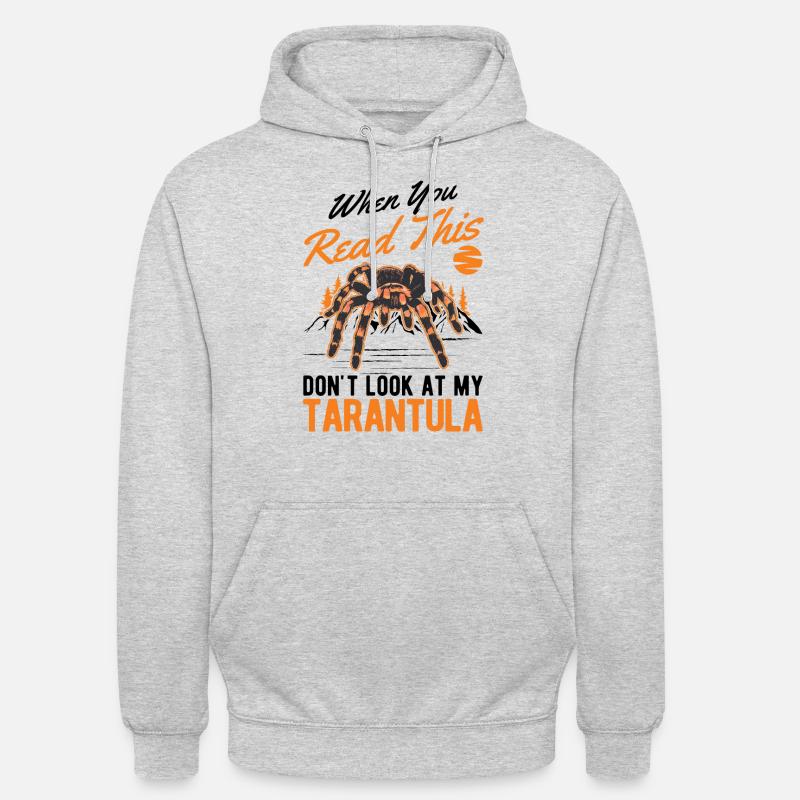 Tarentule Cadeau Araignée Tarentule - Sweat-shirt à capuche unisexe - gris clair chiné