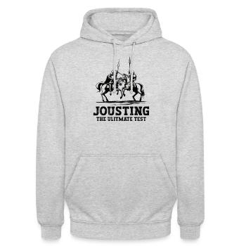Knight Knight Medieval Renaissance Armor - Unisex Hoodie - light heather grey - Front - Alina (178cm) & Michal (187cm)