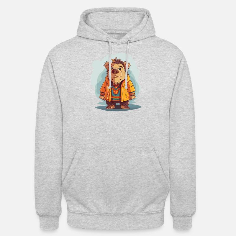 Wild boar - Unisex Hoodie - light heather grey
