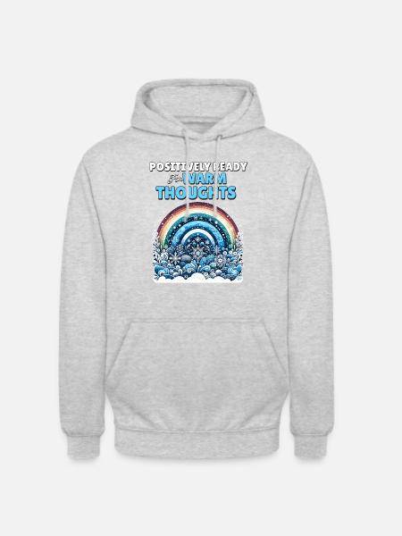Positivity Rainbows Mindfulness Self-improvement - Unisex Hoodie - light heather grey