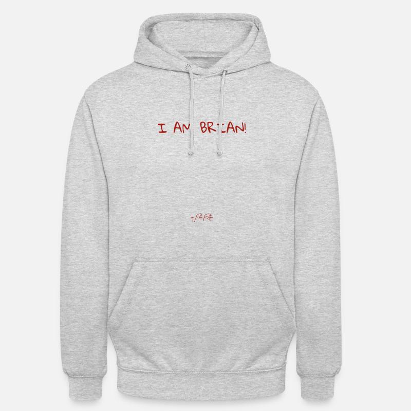 Ich bin Brian - Unisex Hoodie - Hellgrau meliert