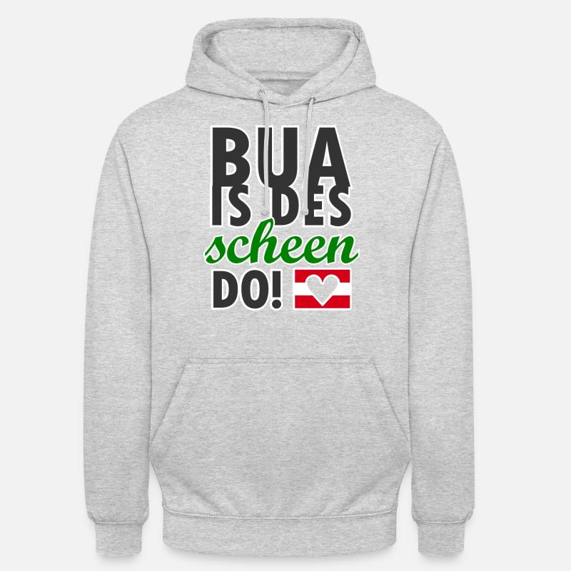 Dialecte de l’Autriche de Styrie - Sweat-shirt à capuche unisexe - gris clair chiné