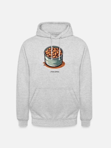 Eine Dose Bohnen - Unisex Hoodie - Hellgrau meliert