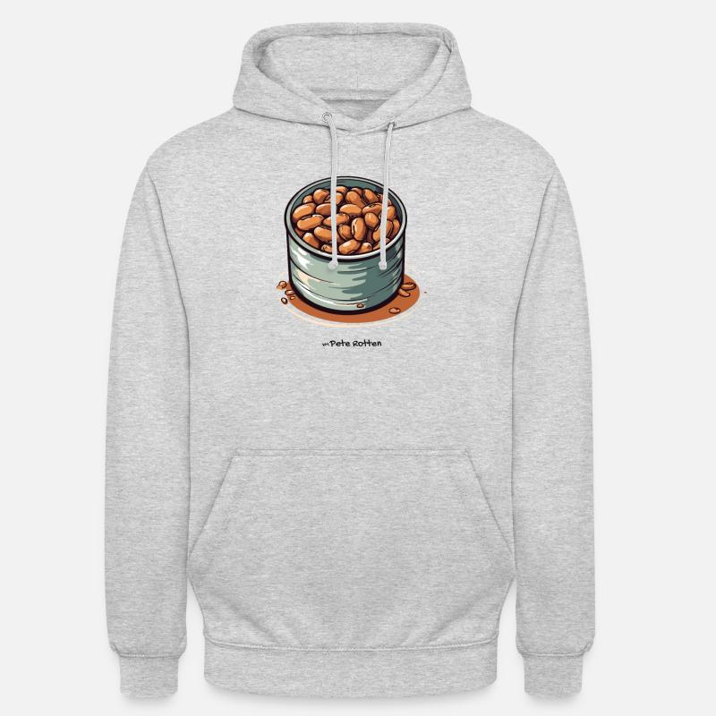 Une boîte de haricots - Sweat-shirt à capuche unisexe - gris clair chiné