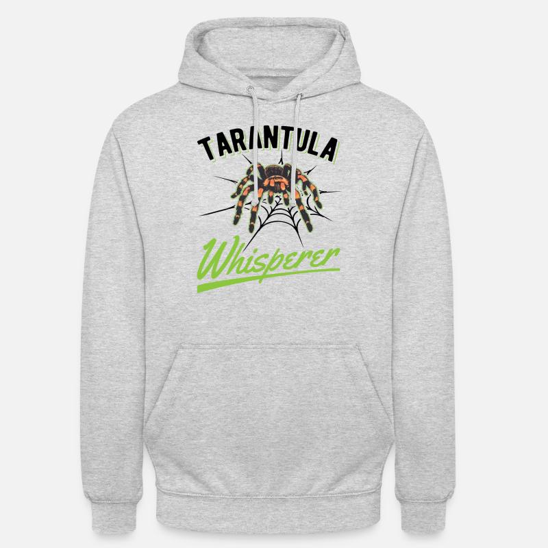 Tarantel Flüsterer Tarentula Whisperer - Sweat-shirt à capuche unisexe - gris clair chiné