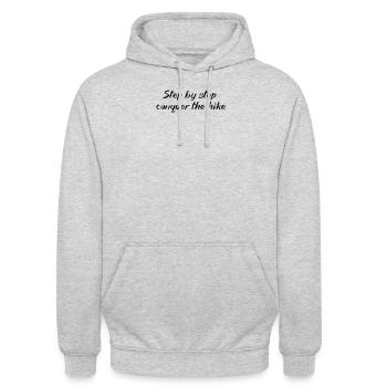 Hiking - Step by step, conquer the hike - Unisex Hoodie - light heather grey - Front - Alina (178cm) & Michal (187cm)