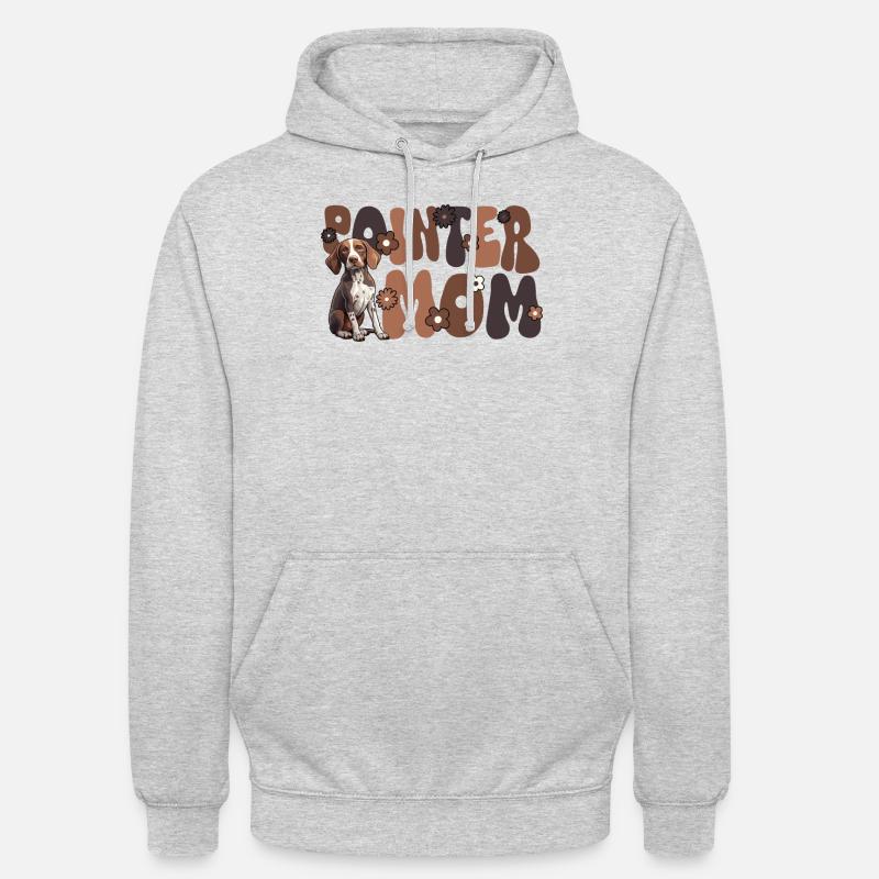 Pointer Groovy Pointer Mom - Unisex Hoodie - light heather grey