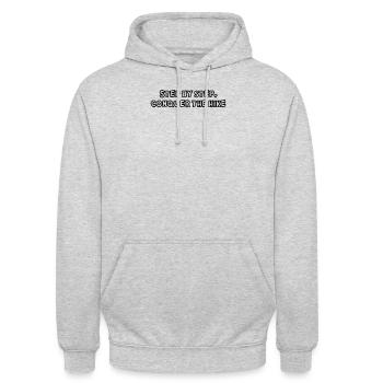 Hiking - Step by step, conquer the hike - Unisex Hoodie - light heather grey - Front - Alina (178cm) & Michal (187cm)