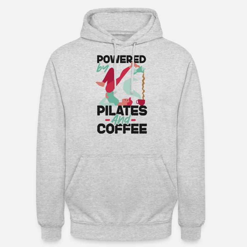 Pilates Instructor Teacher Coffee - Unisex Hoodie - Hellgrau meliert