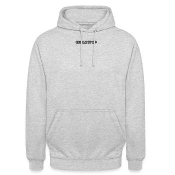Billard - Chalk It Up - Unisex Hoodie - Hellgrau meliert - Vorne - Alina (178cm) & Michal (187cm)