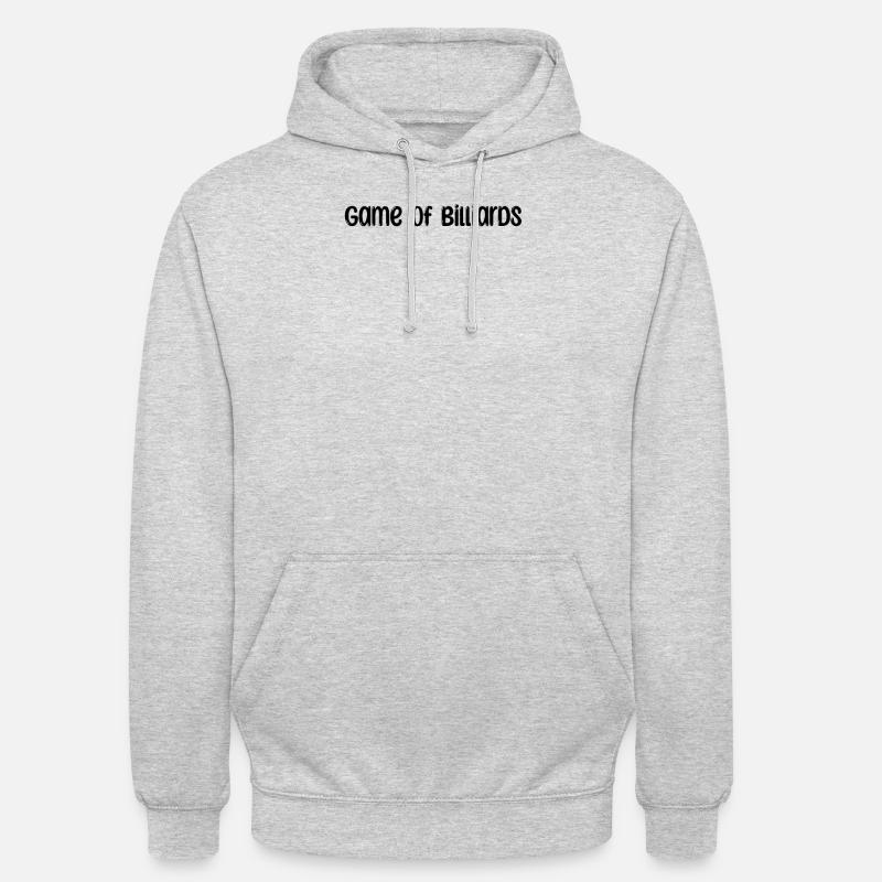 Billard - Jeu de billard - Sweat-shirt à capuche unisexe - gris clair chiné