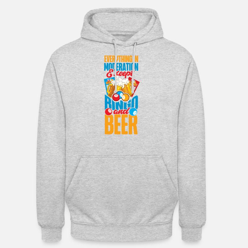 Bingo Player Beer Everything In - Unisex Hoodie - Hellgrau meliert