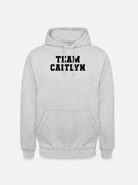 Team Caitlyn - Unisex Hoodie - Hellgrau meliert