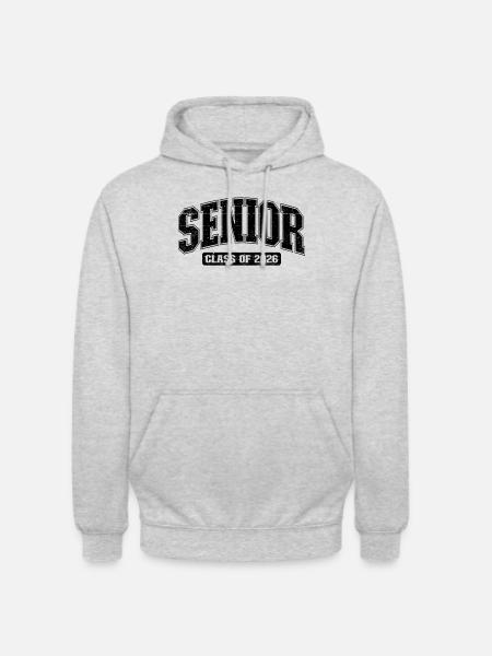 Abschlussklasse 2026. Abschlussklasse 2026 - Unisex Hoodie - Hellgrau meliert