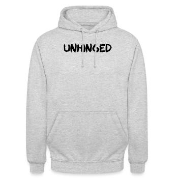 Verwirrt - Unisex Hoodie - Hellgrau meliert - Vorne - Alina (178cm) & Michal (187cm)
