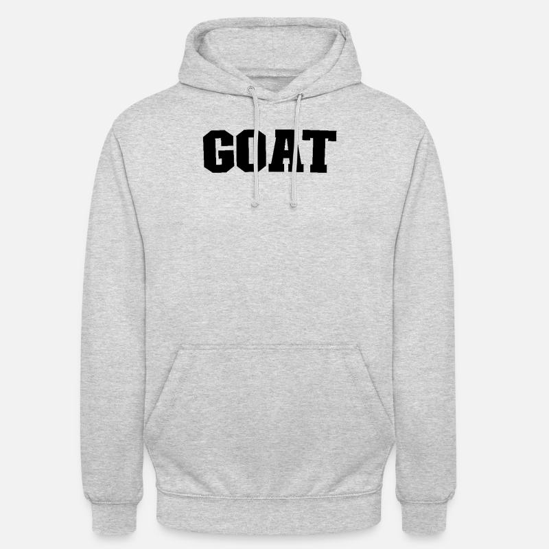 Chèvre - Sweat-shirt à capuche unisexe - gris clair chiné