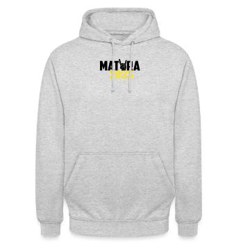 Matura 2025 Maturareise Maturafeier Maturant - Unisex Hoodie - Hellgrau meliert - Vorne - Alina (178cm) & Michal (187cm)