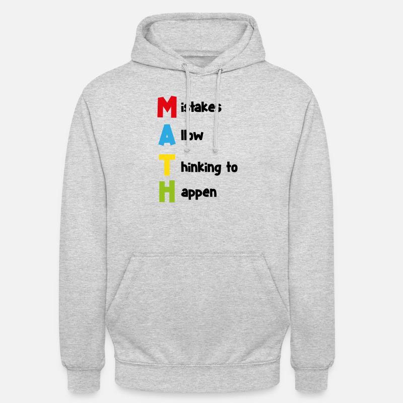 Math Spruch Mathematisch Schule Geschenk - Unisex Hoodie - Hellgrau meliert