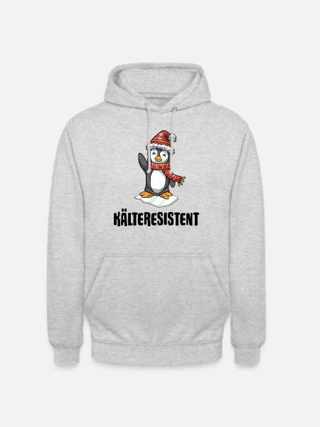 Winterbader Kältetherapie Eisbaden im Eisbad - Unisex Hoodie - Hellgrau meliert